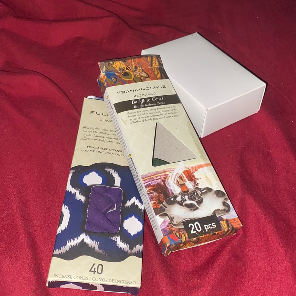 assorted incense bags